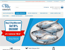 Tablet Screenshot of freshfishbasket.com